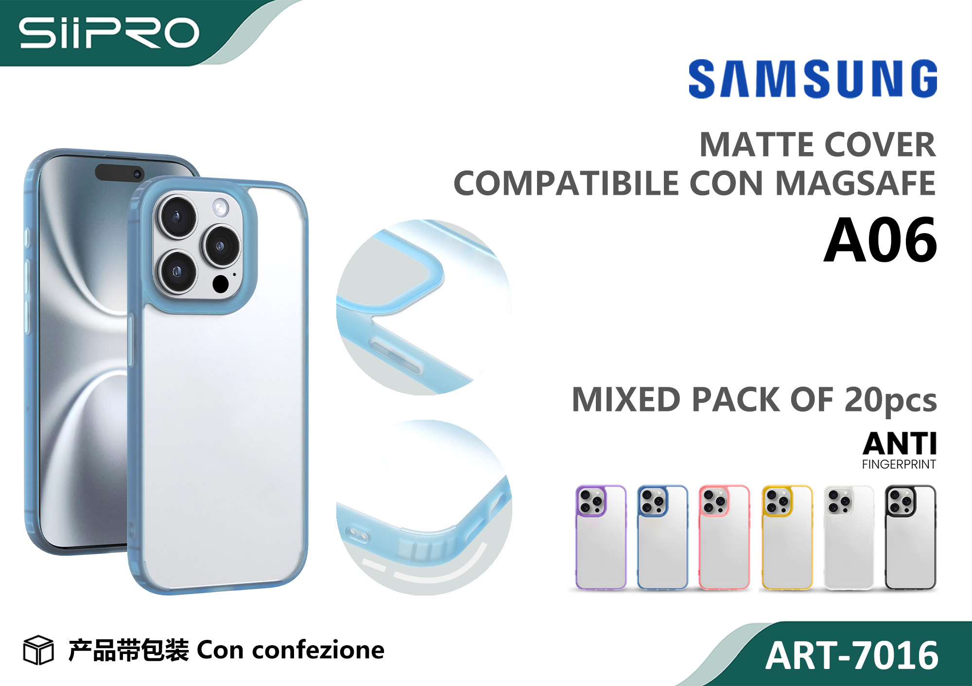 7016-A06 COVER MAGNETICO SAMSUNG A06 - immagine 1