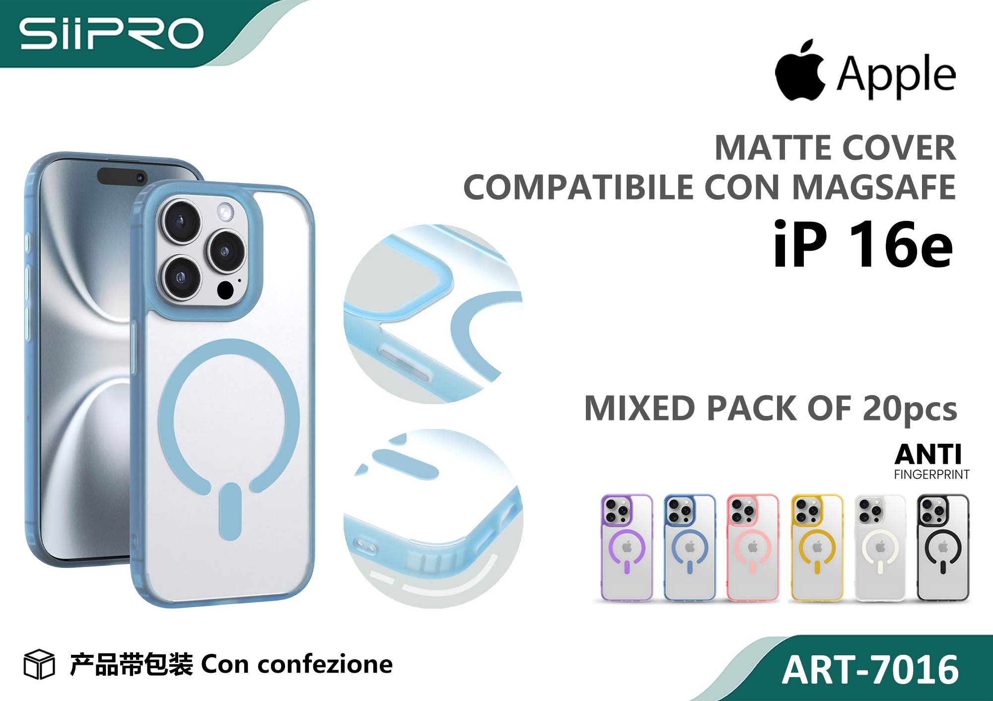 7016-IP16E COVER MAGNETIC IP 16E-17E - immagine 1