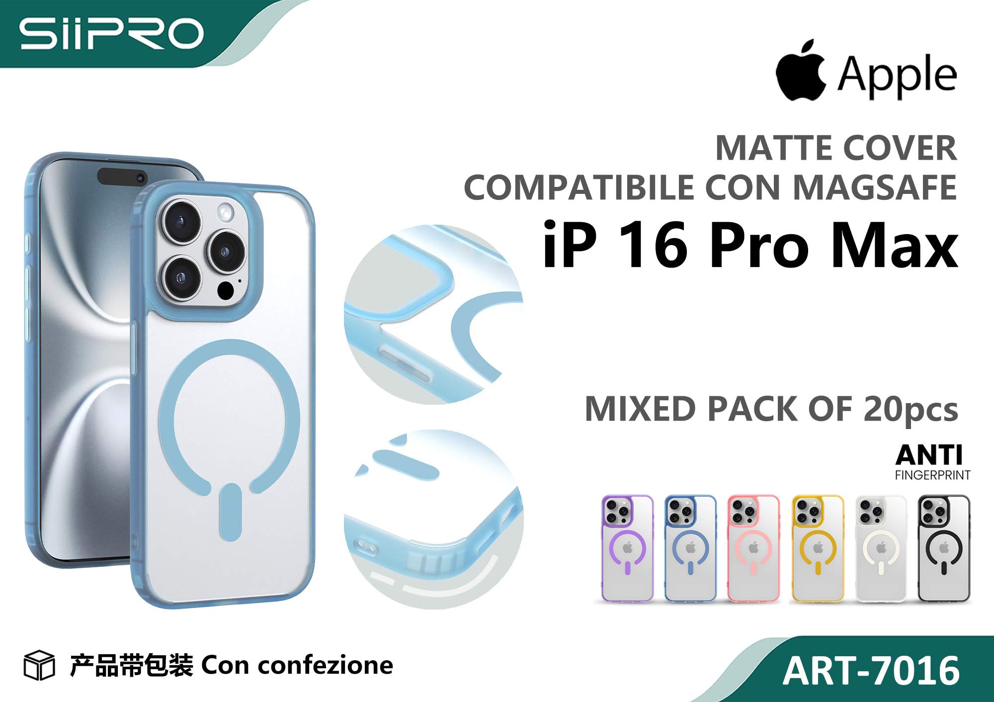 7016-IP16PROMAX COVER MAGNETICO IP 16PROMAX - immagine 1