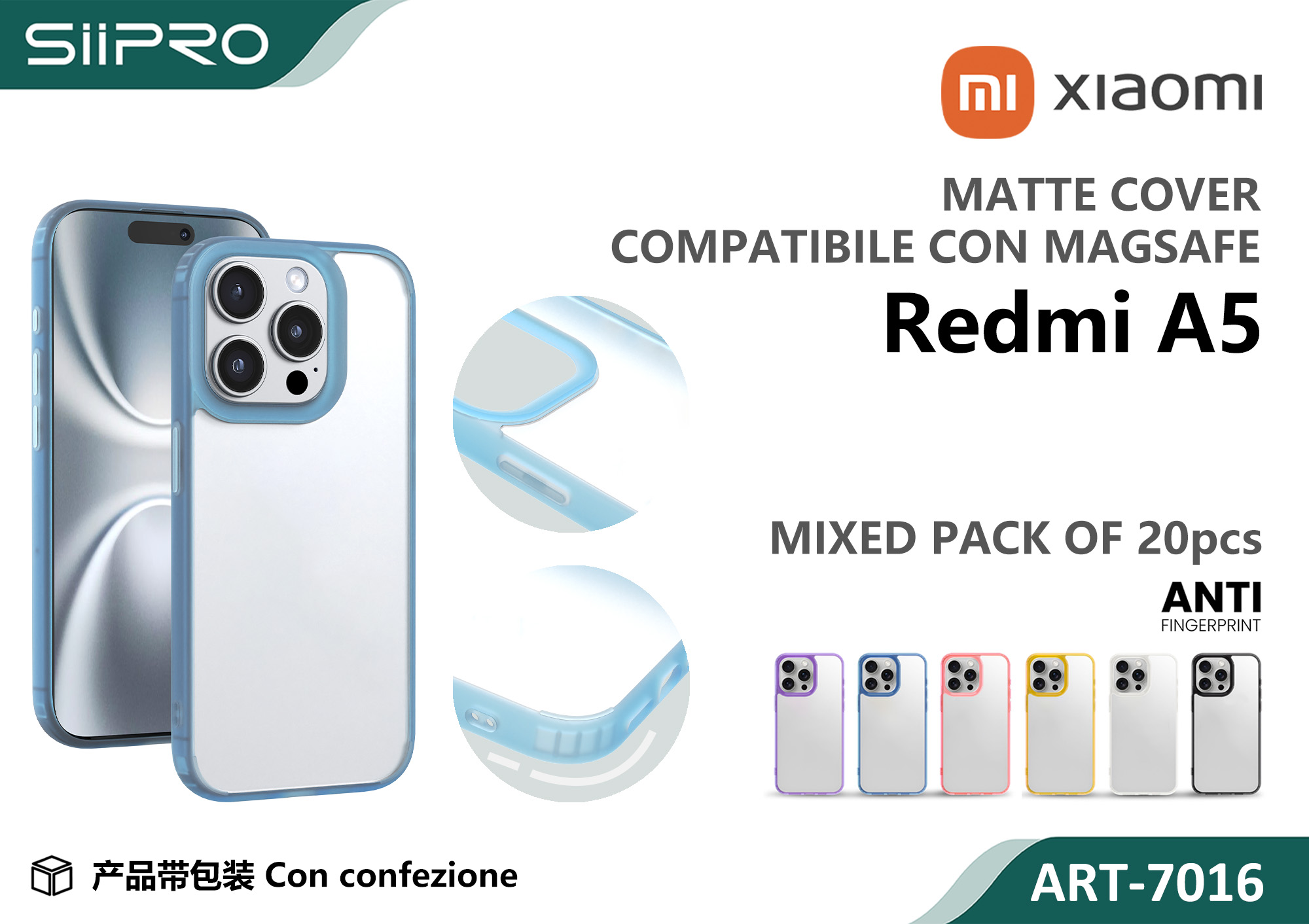 7016-REDMIA5 COVER MAGNETICO XIAOMI REDMIA5 - immagine 1