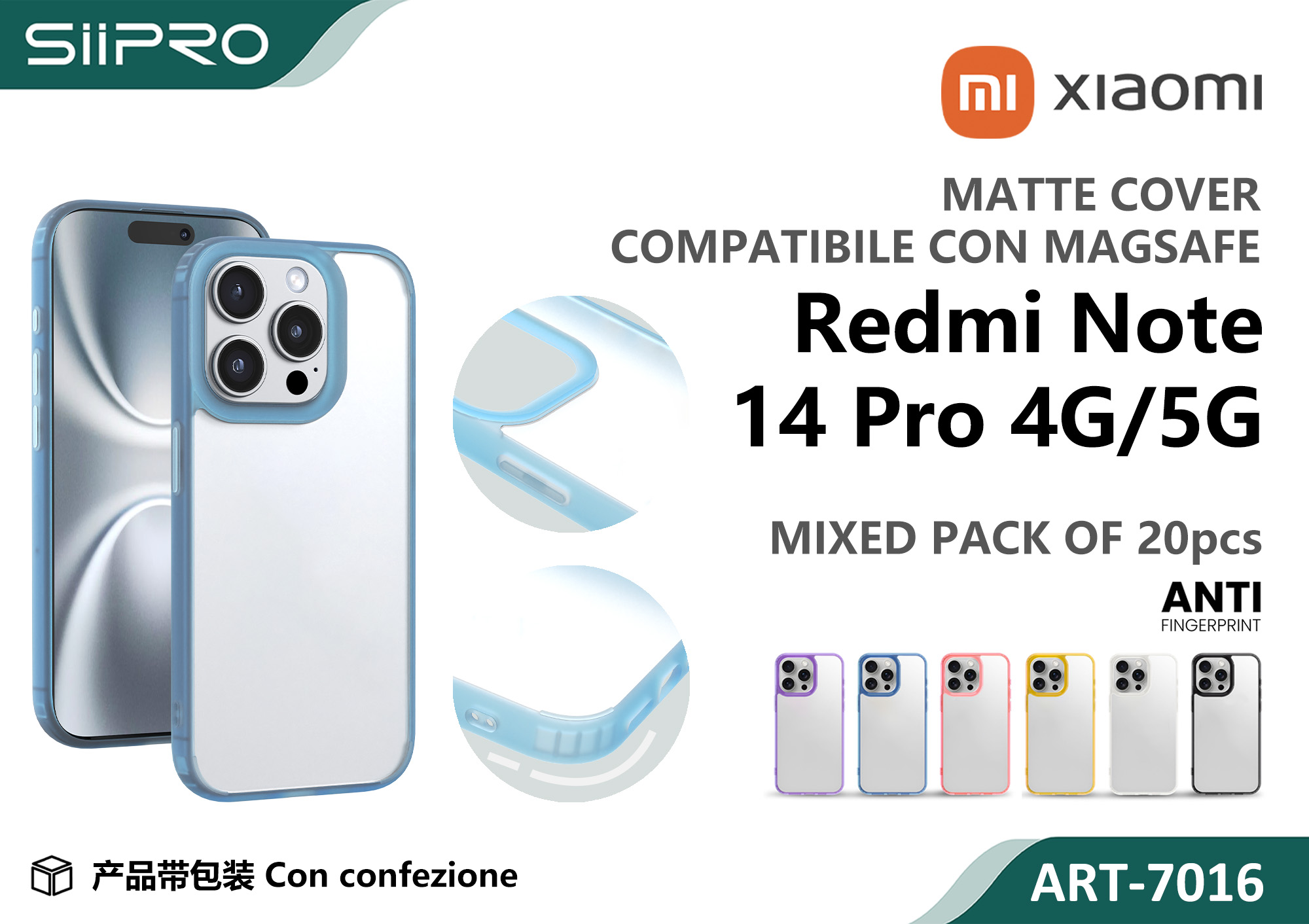 7016-REDMINOTE14PRO-4G-5G COVER MAGNETICO XIAOMI REDMINOTE14PRO-4G-5G - immagine 1