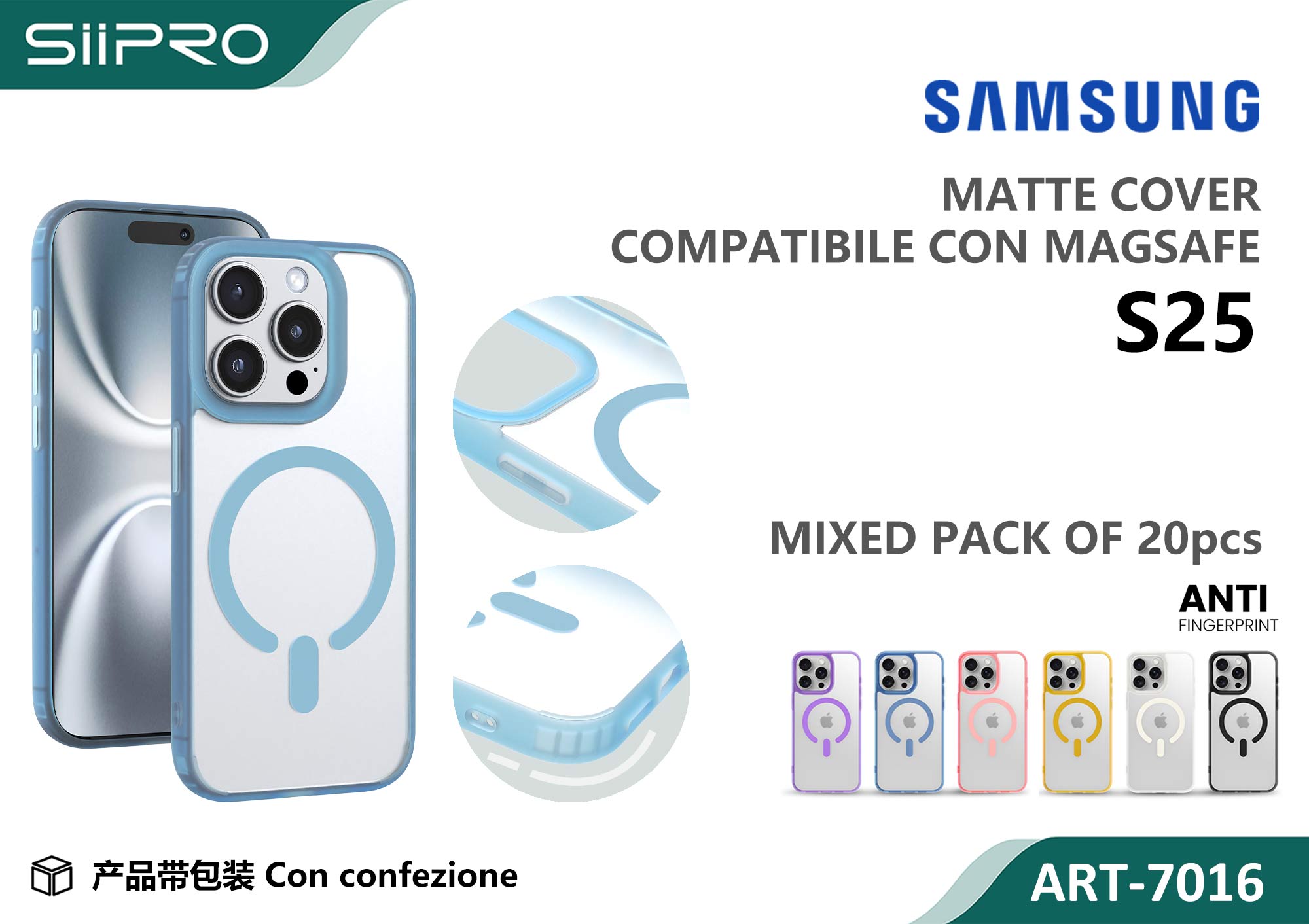 7016-S25 COVER MAGNETICO SAMSUNG S25 - immagine 1