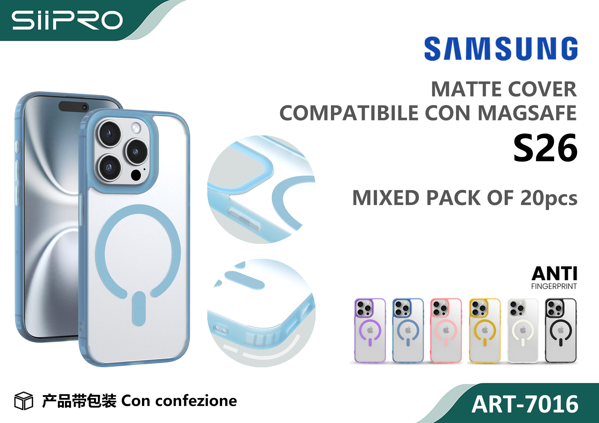 7016-S26 COVER MAGNETICO SAMSUNG S26 - immagine 1