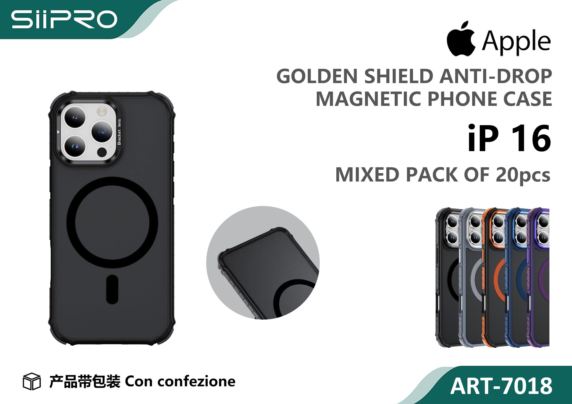 7018-IP16 COVER MAGNETICO CON SUPPORTO IP 16 - immagine 1