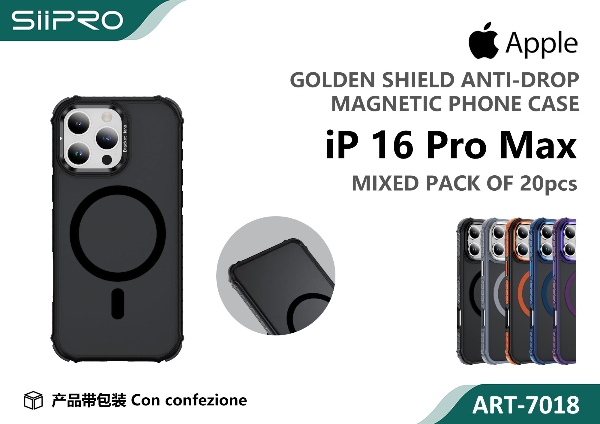 7018-IP16PROMAX COVER MAGNETICO CON SUPPORTO IP 16PROMAX - immagine 1
