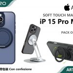 COVER MAGNETICO CON SUPPORTO IP 15PROMAX