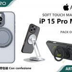 COVER MAGNETICO CON SUPPORTO IP 15PROMAX