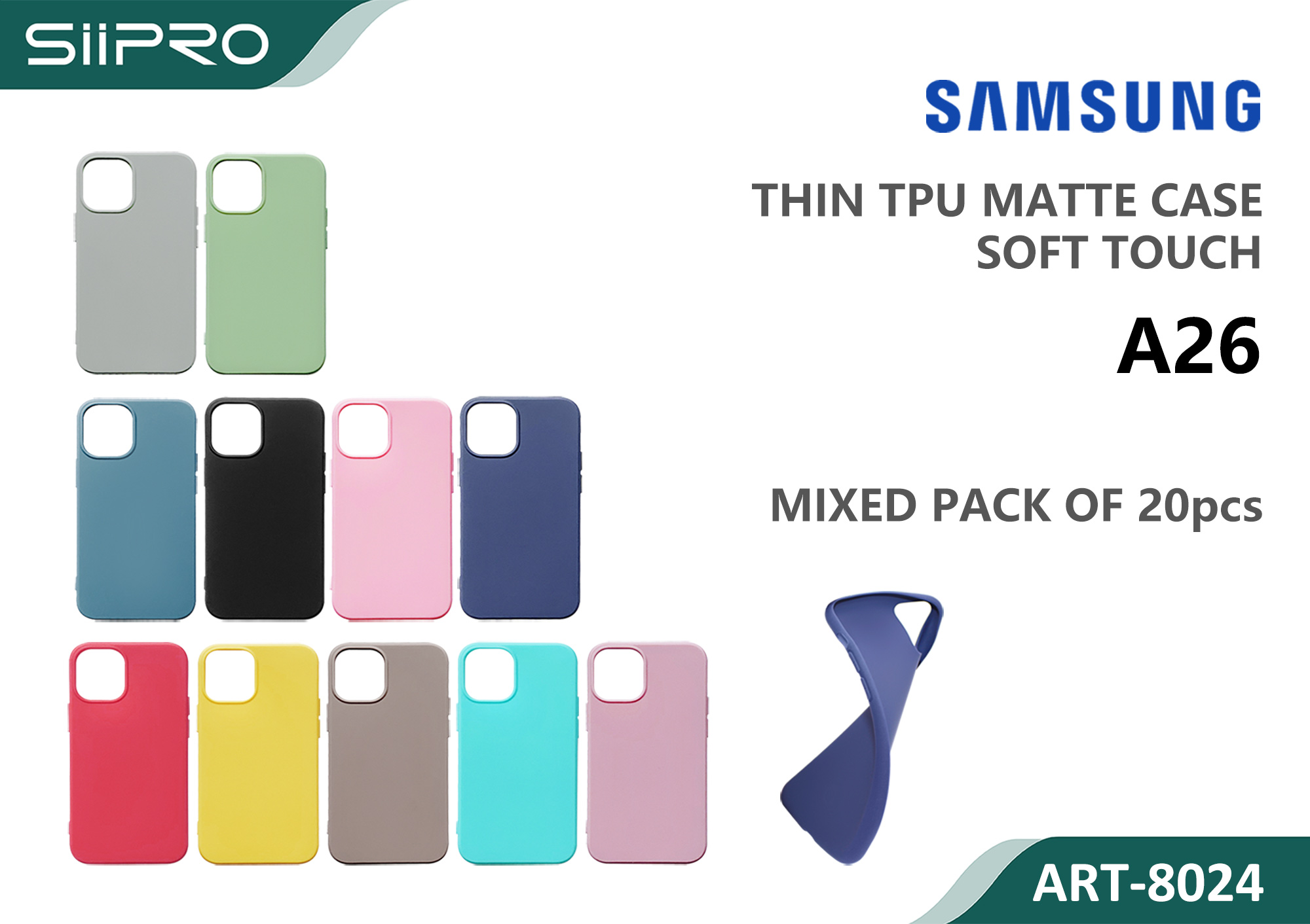 8024-A26 MATTE CASE SAMSUNG A26 - immagine 1