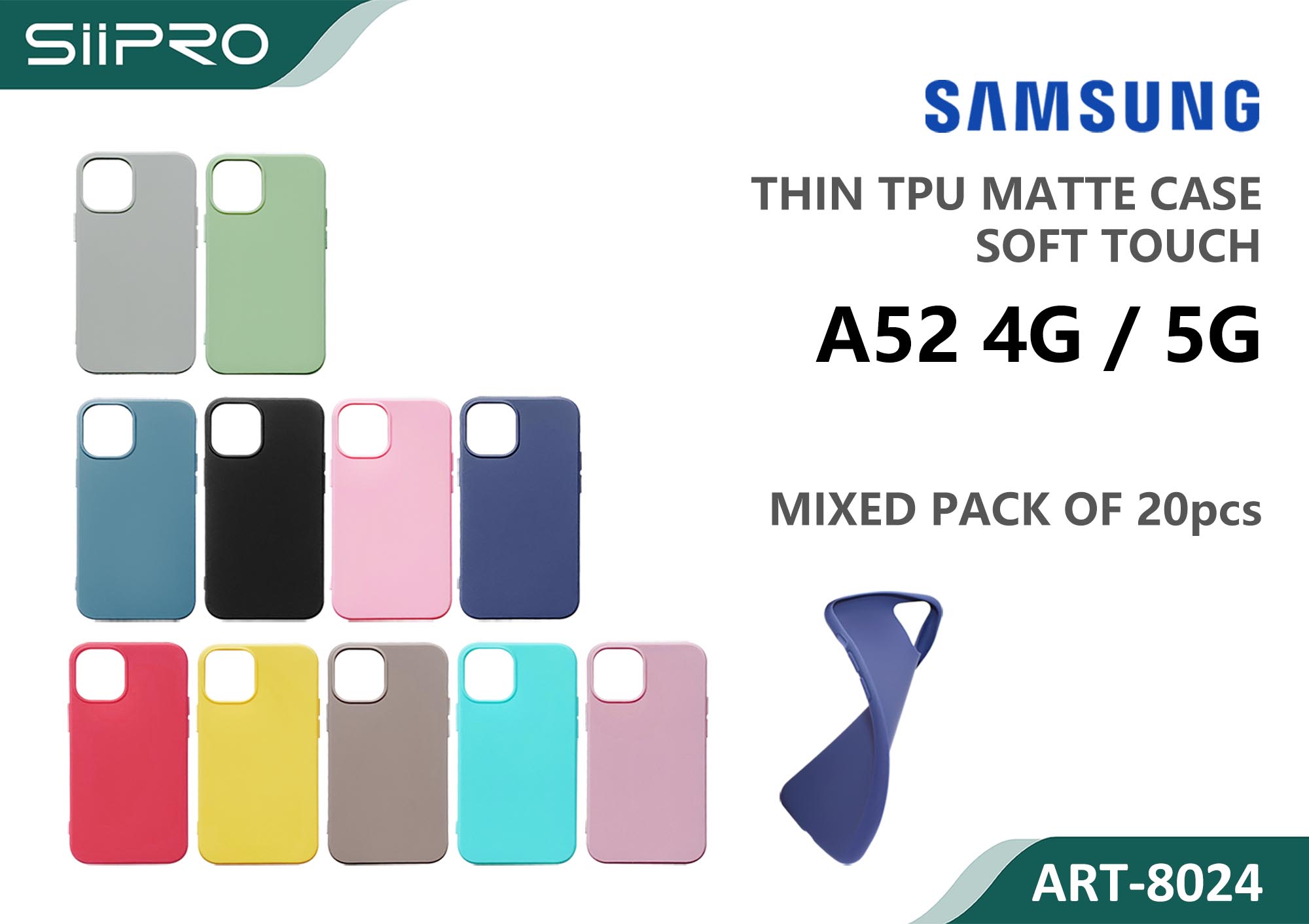 8024-A52 MATTE CASE SAMSUNG A52-4G-5G - immagine 1