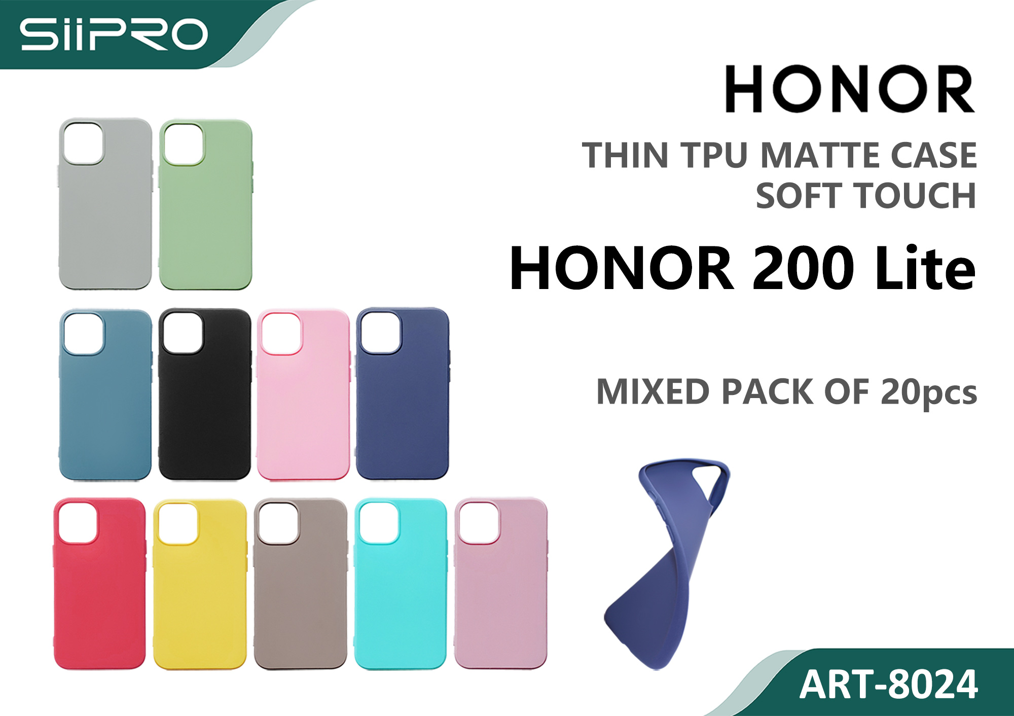 8024-HONOR200LITE MATTE CASE HONOR 200LITE - immagine 1