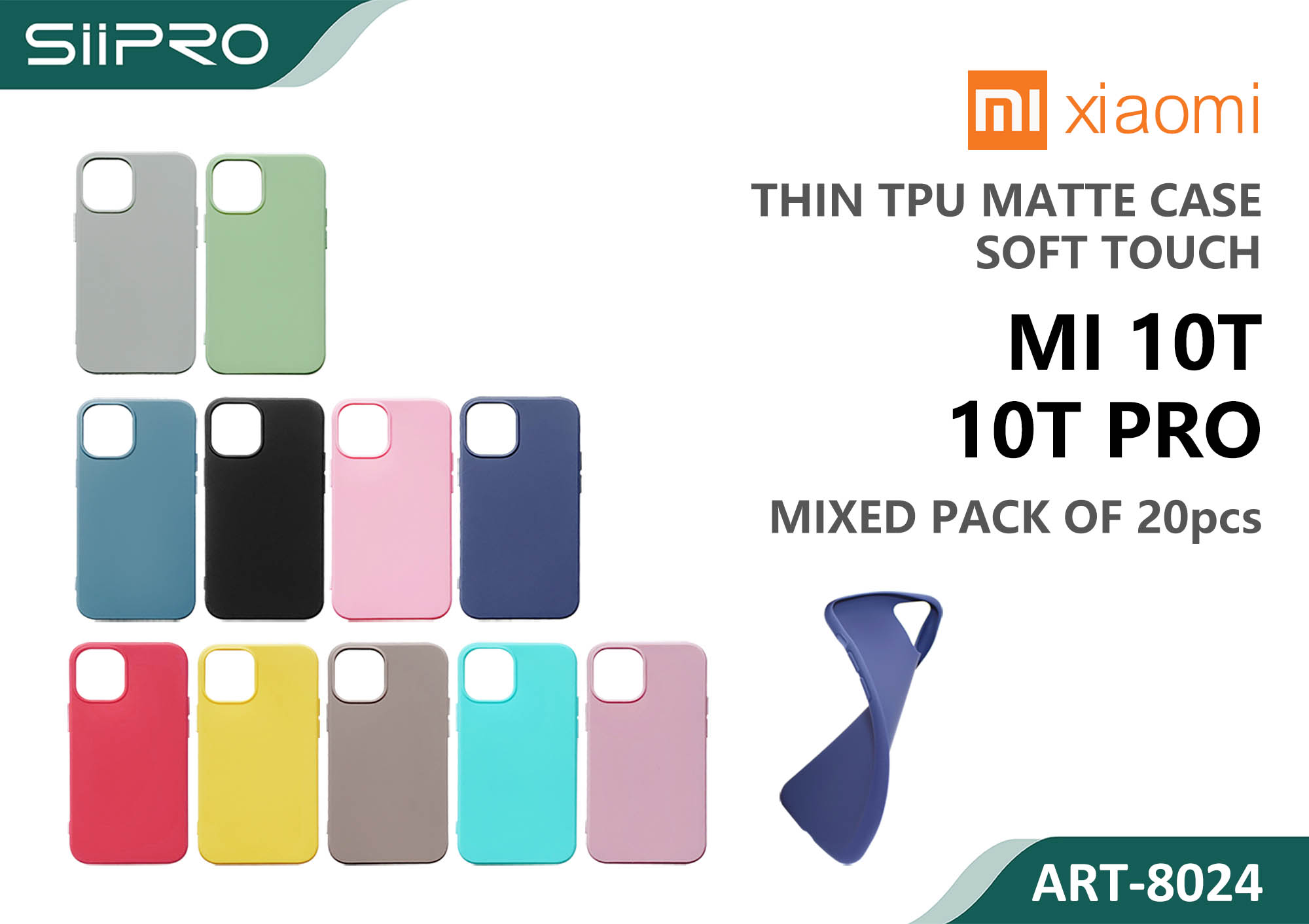 8024-MI10T-10TPRO MATTE CASE XIAOMI MI10T-10PRO - immagine 1