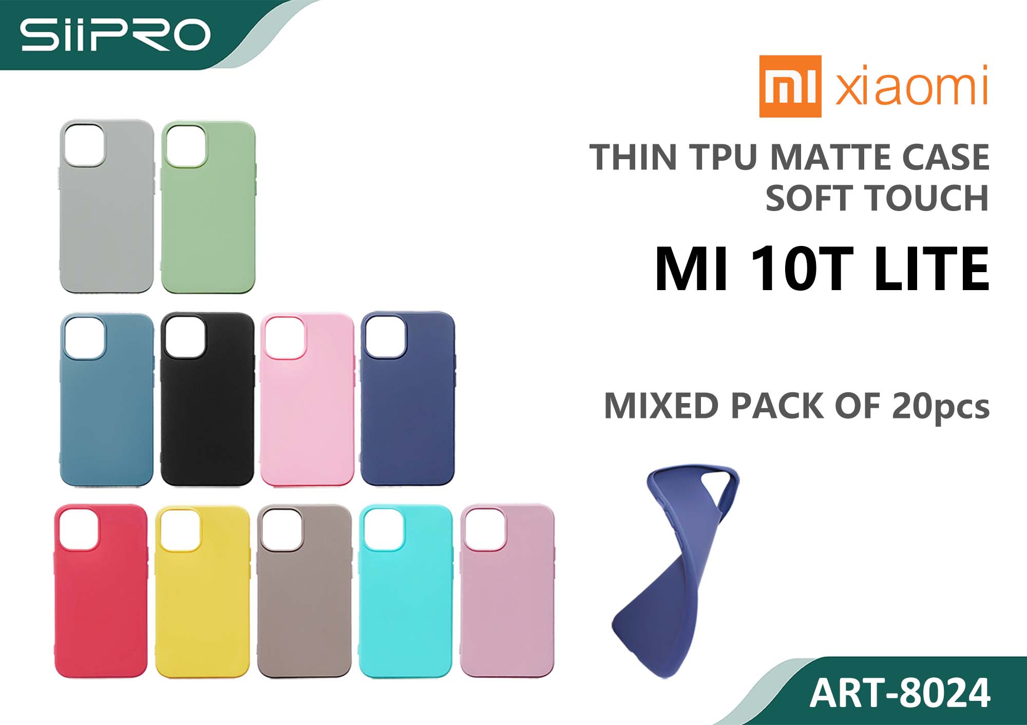 8024-MI10TLITE MATTE CASE XIAOMI MI10TLITE - immagine 1