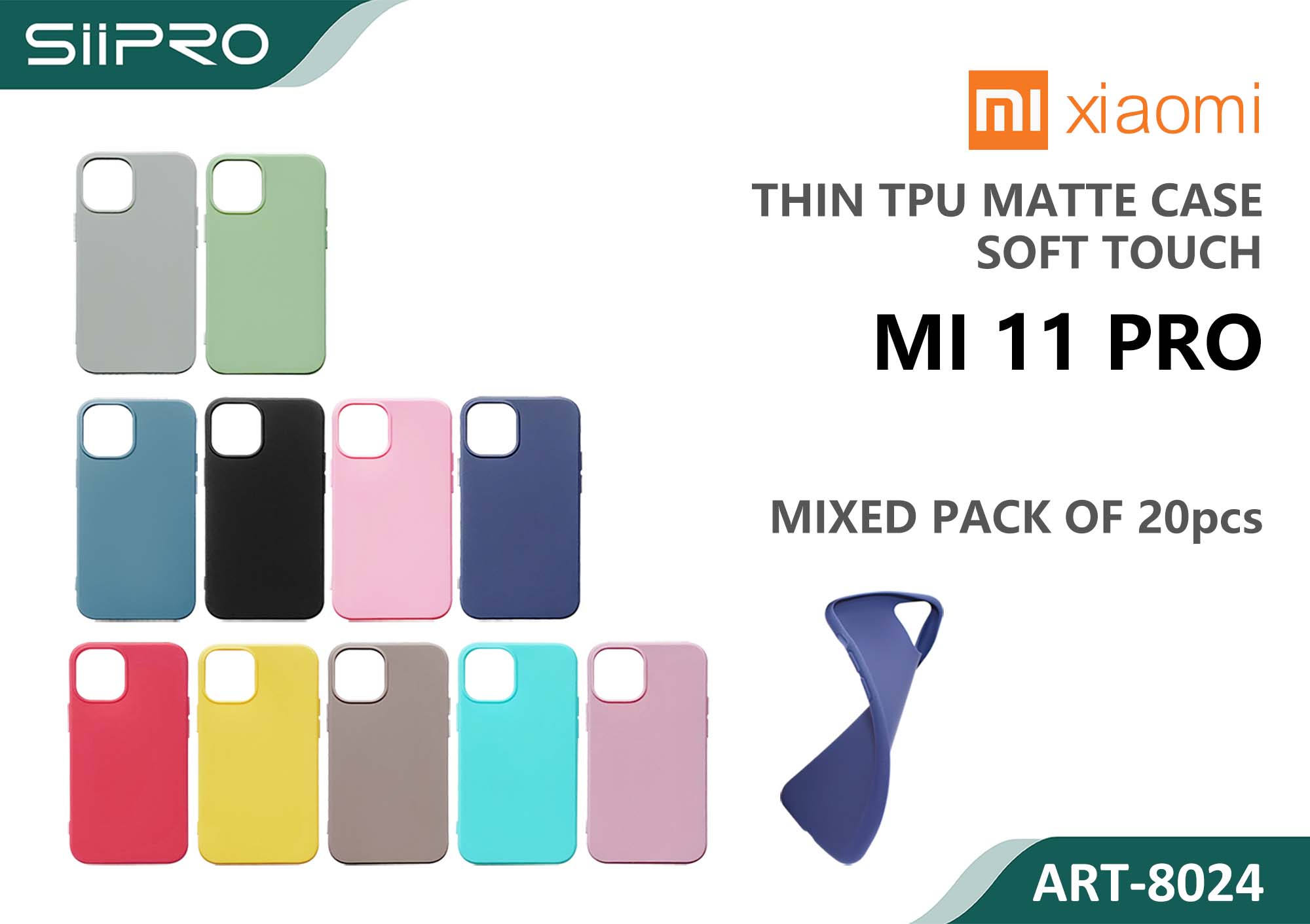 8024-MI11PRO MATTE CASE XIAOMI MI11PRO - immagine 1