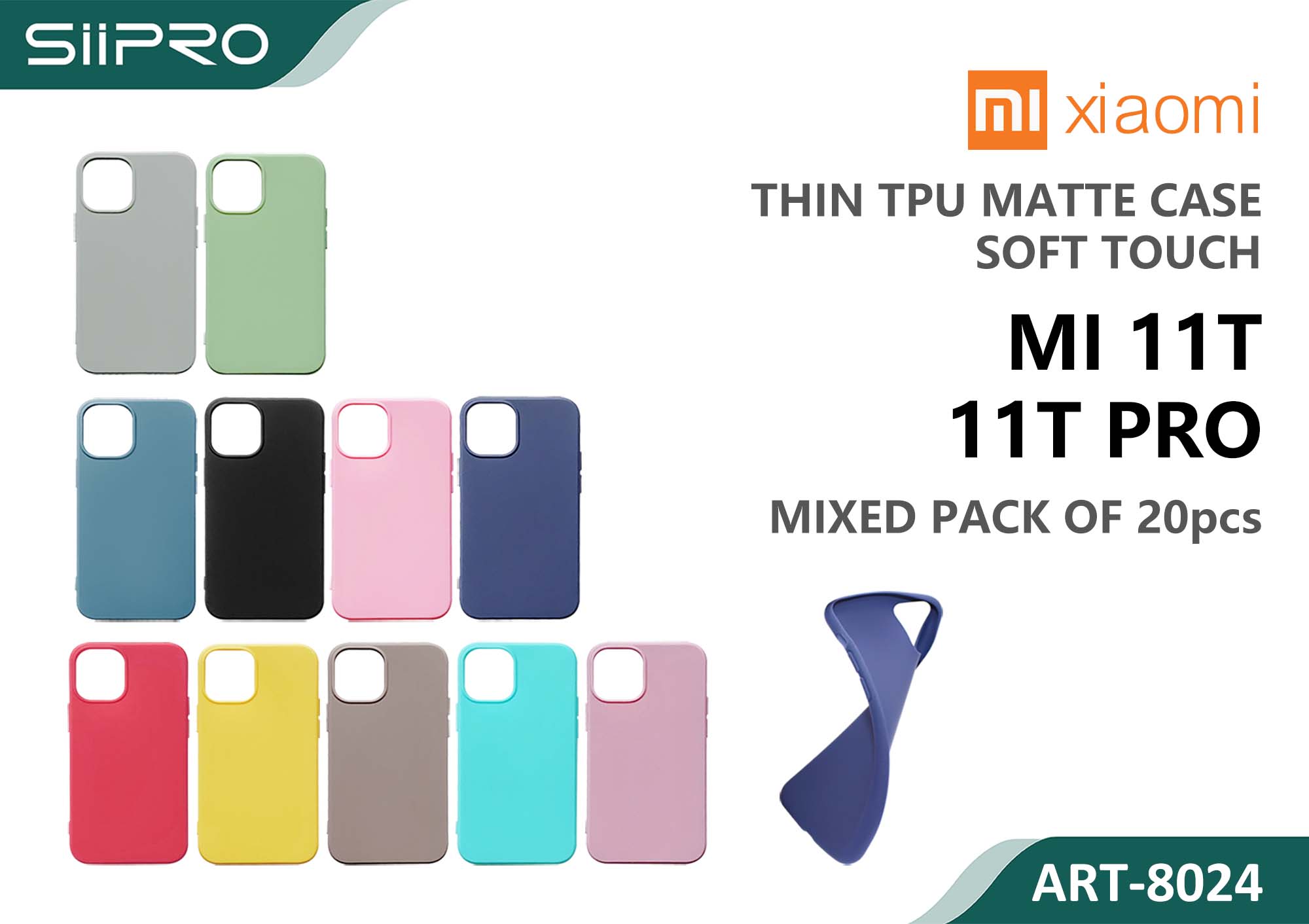 8024-MI11T-TPRO MATTE CASE XIAOMI MI11T-TPRO - immagine 1