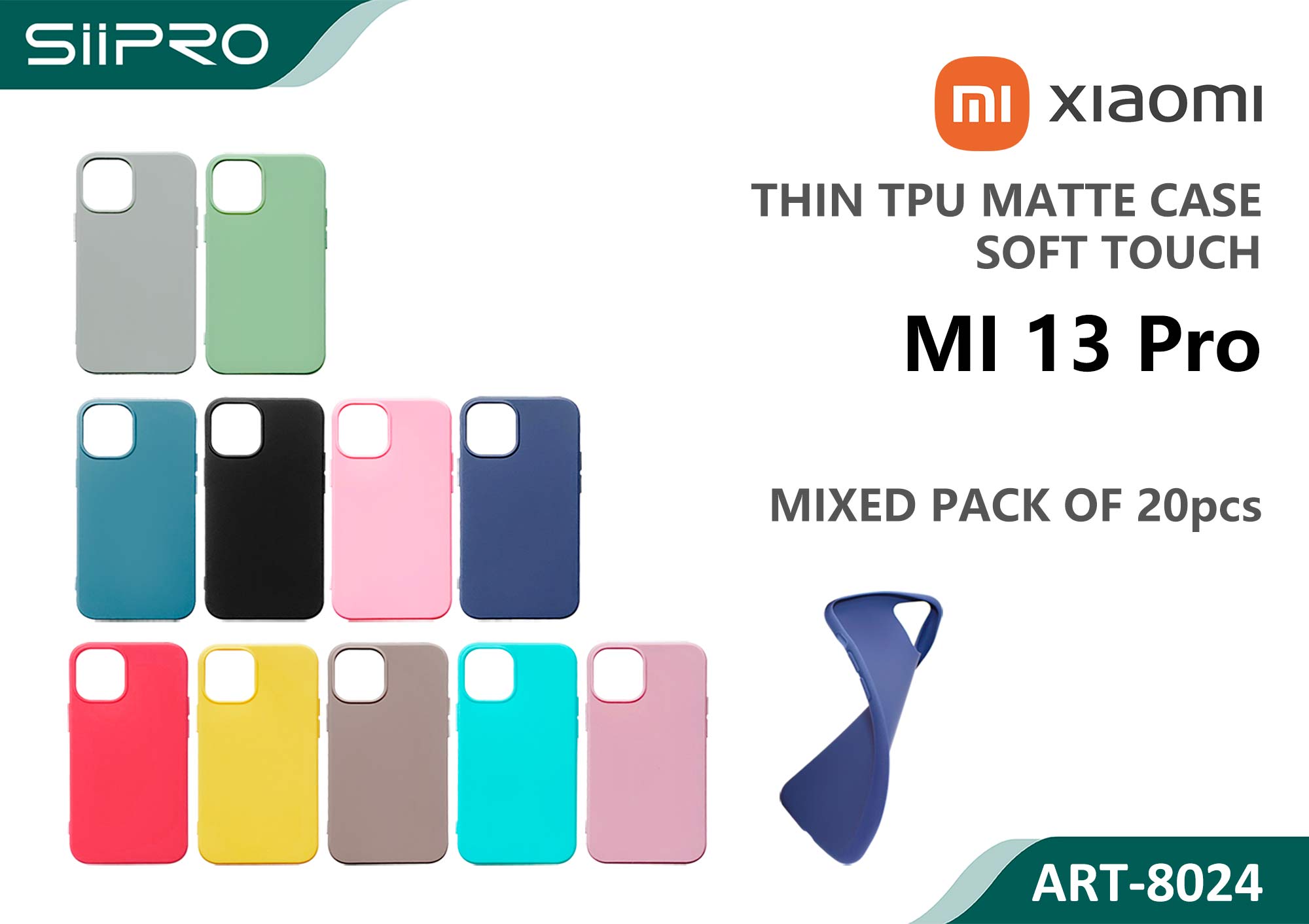 8024-MI13PRO MATTE CASE XIAOMI MI13PRO - immagine 1