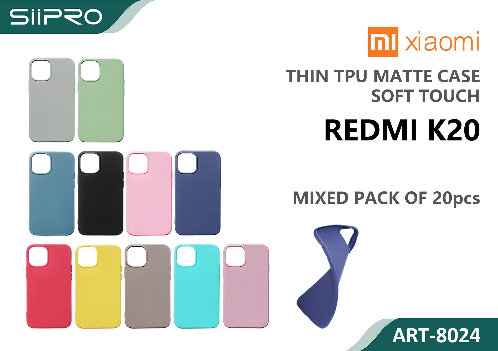 8024-MI9T-REDMIK20 MATTE CASE XIAOMI REDMIK20 - immagine 1