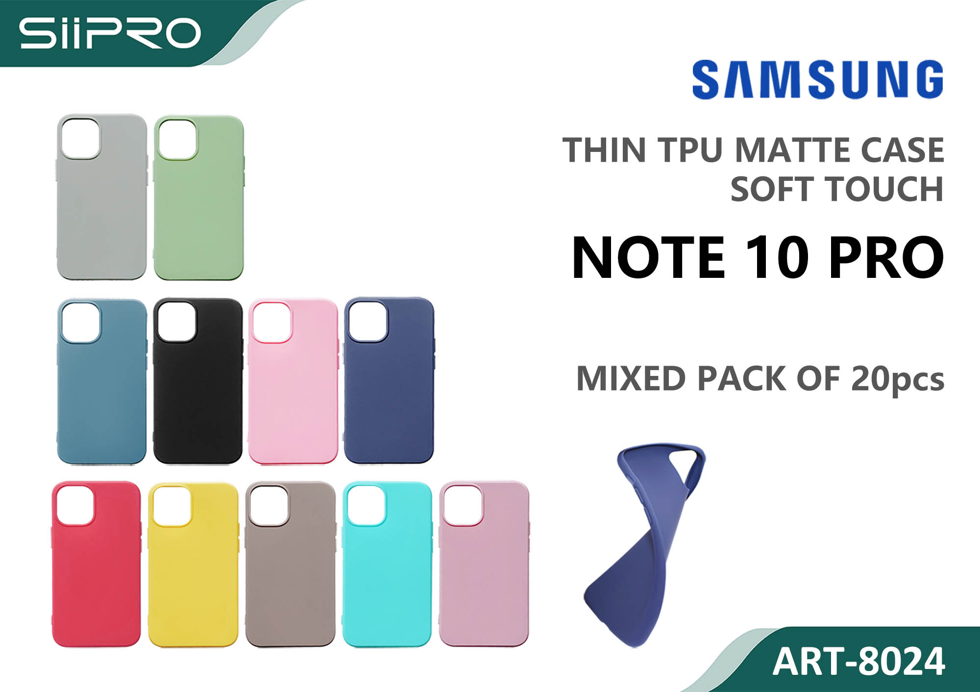 8024-NOTE10PRO MATTE CASE SAMSUNG NOTE10PRO - immagine 1