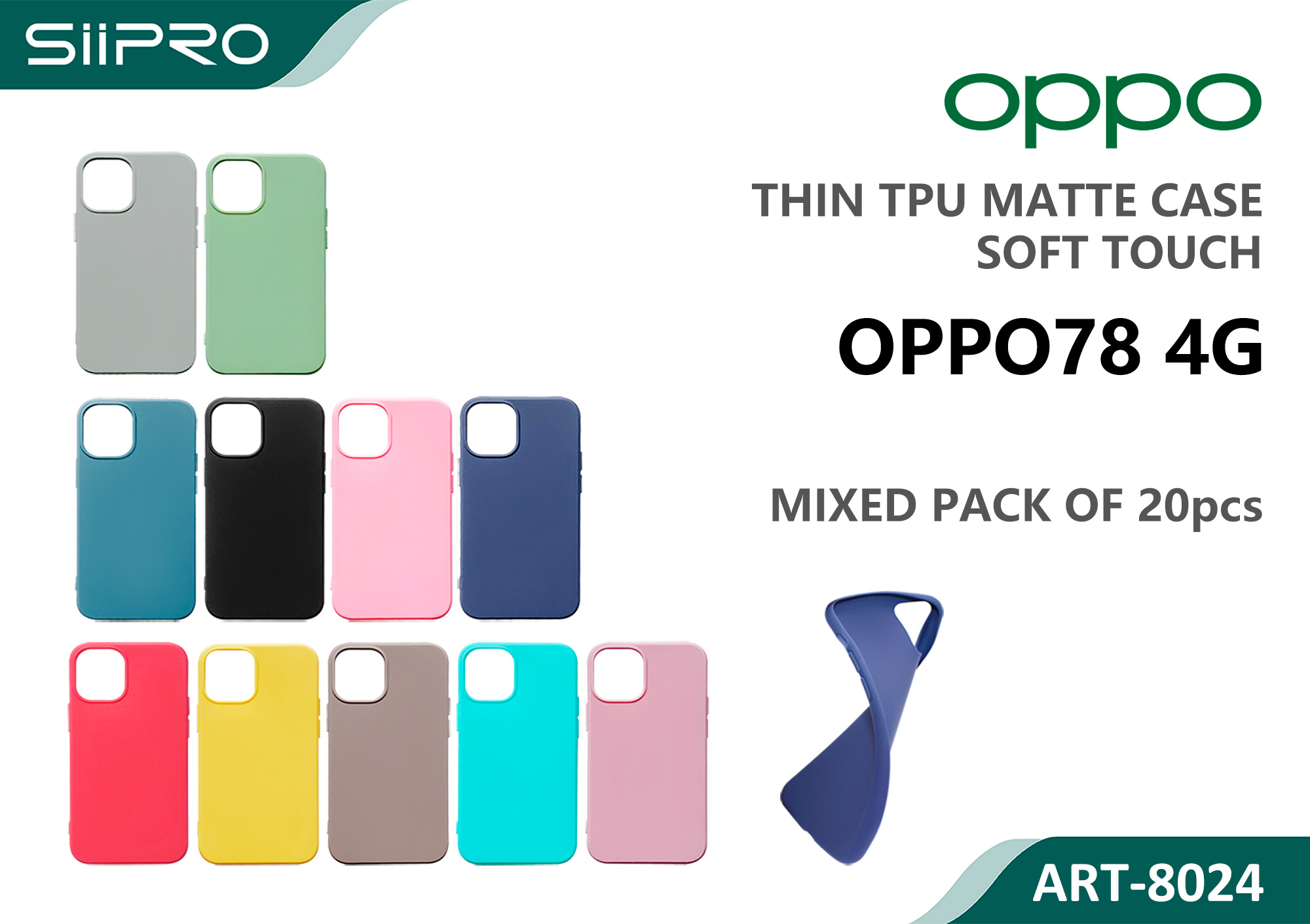 8024-OPPOA78-4G MATTE CASE OPPO A78-4G - immagine 1