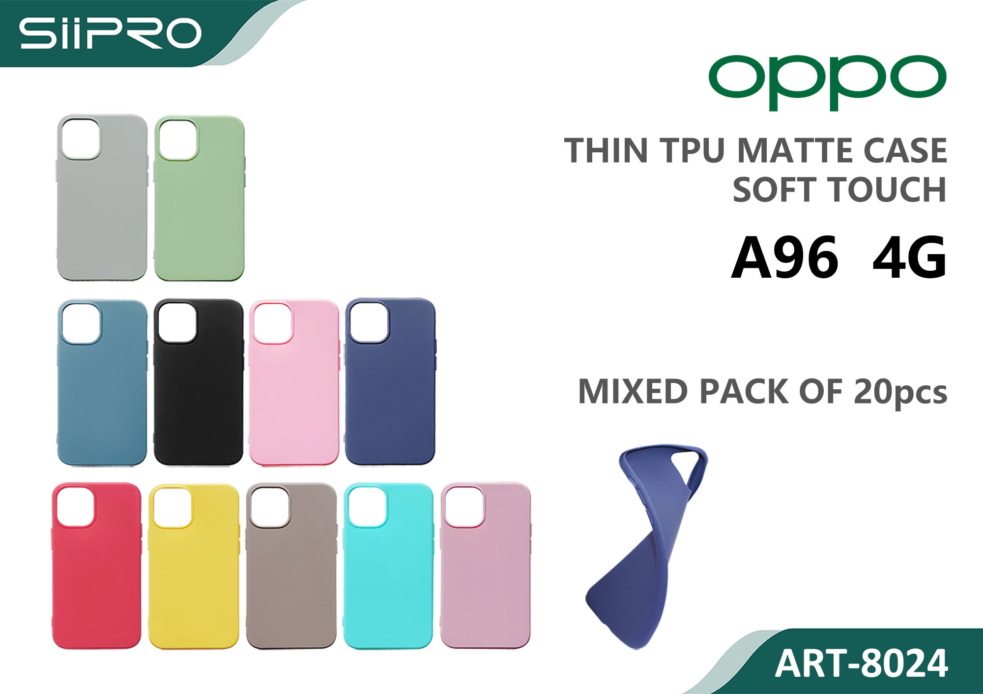 8024-OPPOA96-4G MATTE CASE OPPO A96-4G - immagine 1
