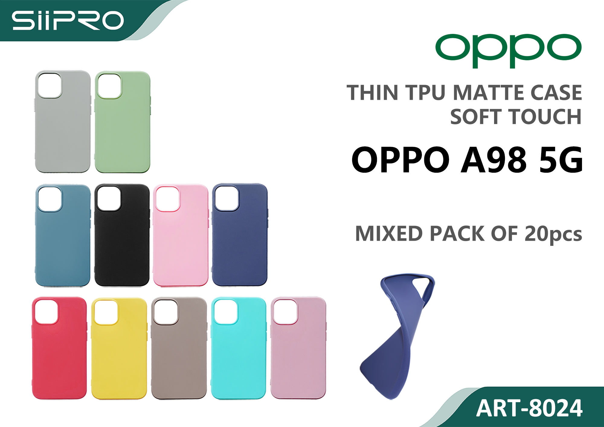 8024-OPPOA98-5G MATTE CASE OPPO A98-5G - immagine 1