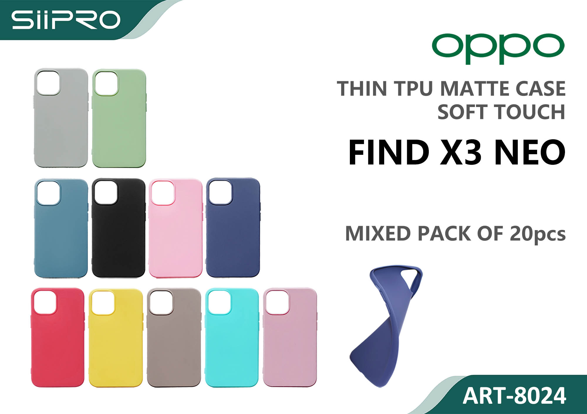 8024-OPPOFINDX3NEO MATTE CASE OPPO FINDX3NEO - immagine 1