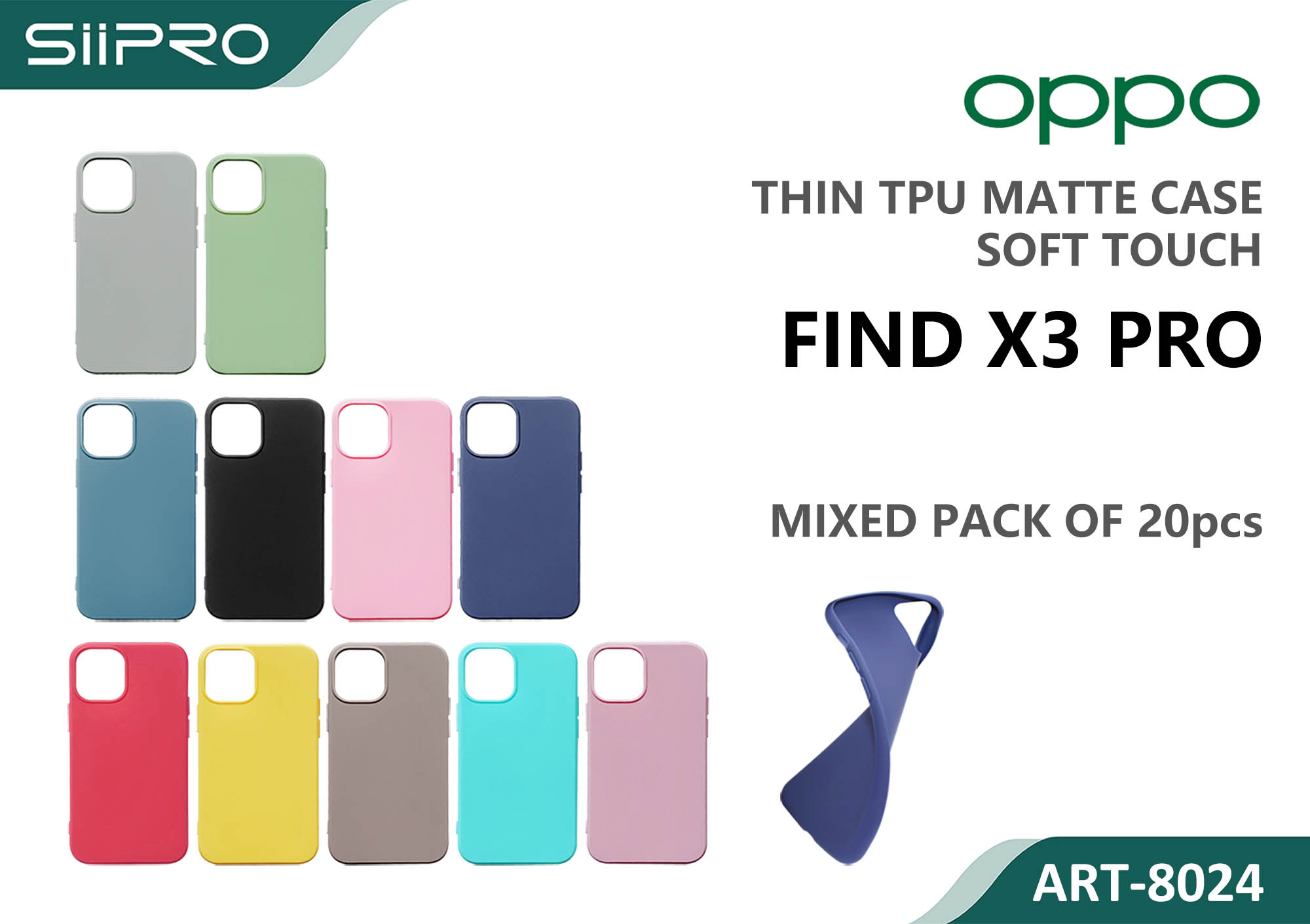 8024-OPPOFINDX3PRO MATTE CASE OPPO FINDX3PRO - immagine 1