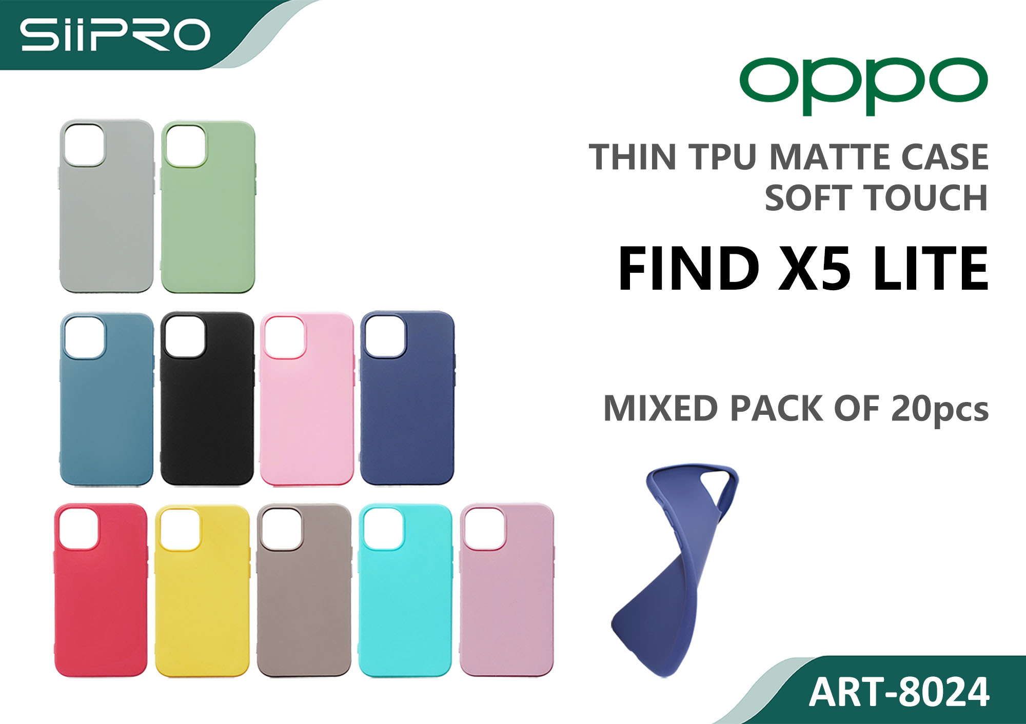 8024-OPPOFINDX5LITE MATTE CASE OPPO FINDX5LITE - immagine 1
