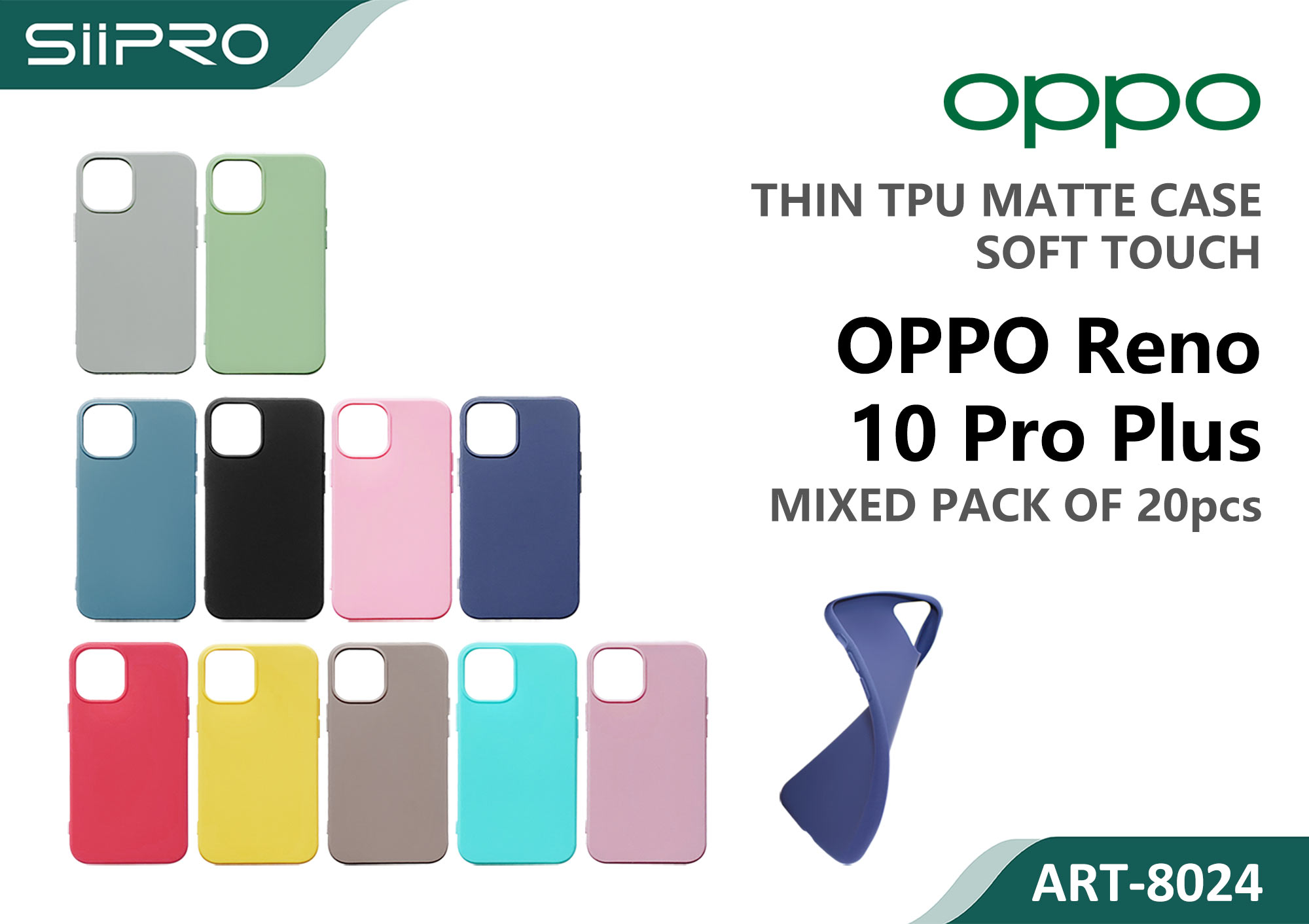 8024-OPPORENO10PROPLUS MATTE CASE OPPO RENO10PROPLUS - immagine 1