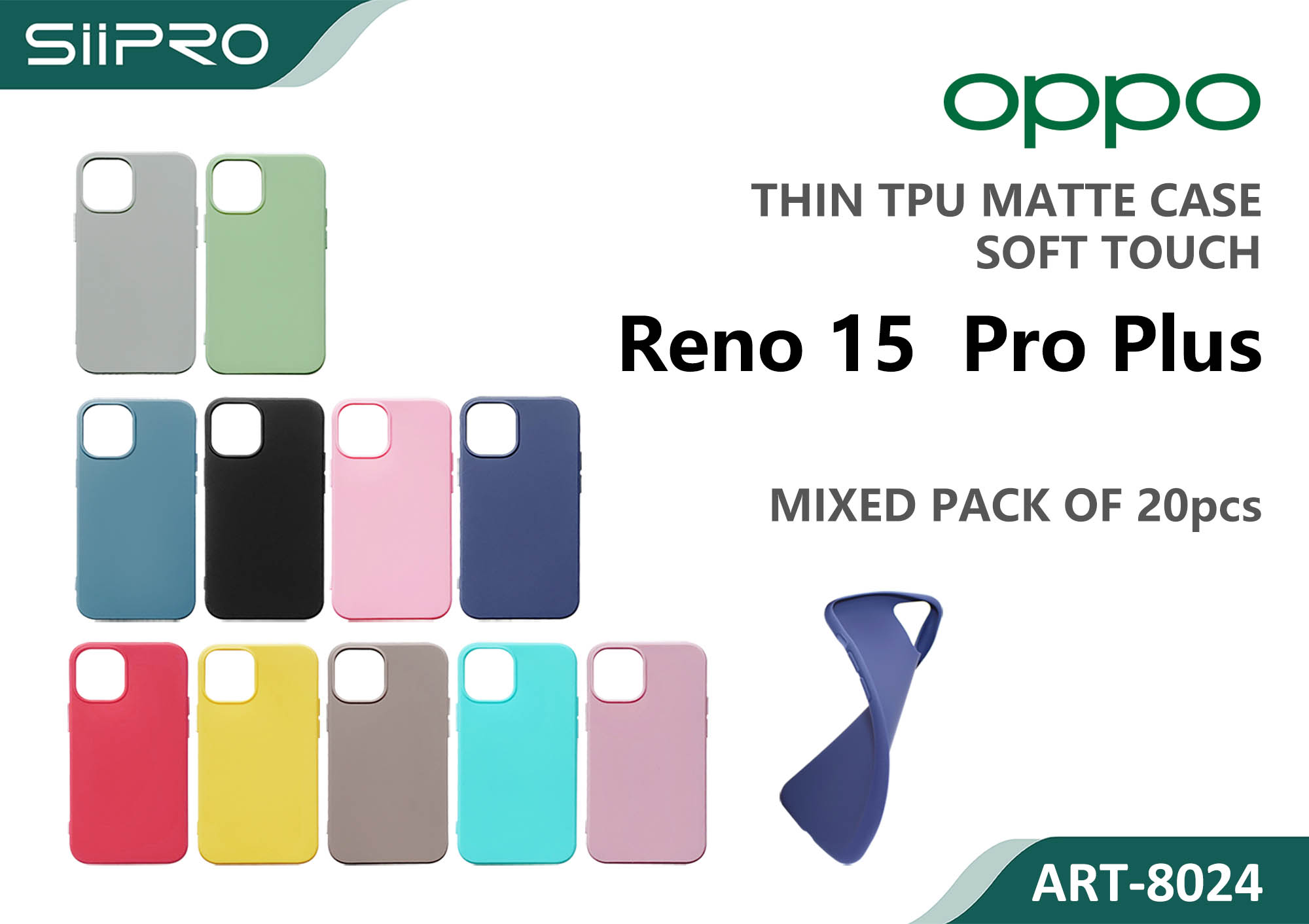 8024-OPPORENO15PROPLUS MATTE CASE OPPO RENO15PROPLUS - immagine 1