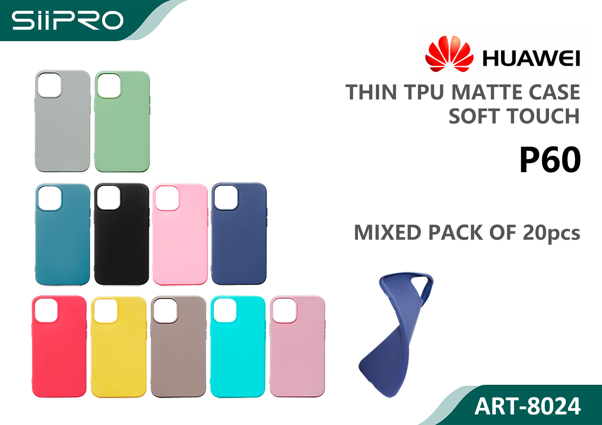 8024-P60 MATTE CASE HUAWEI P60 - immagine 1