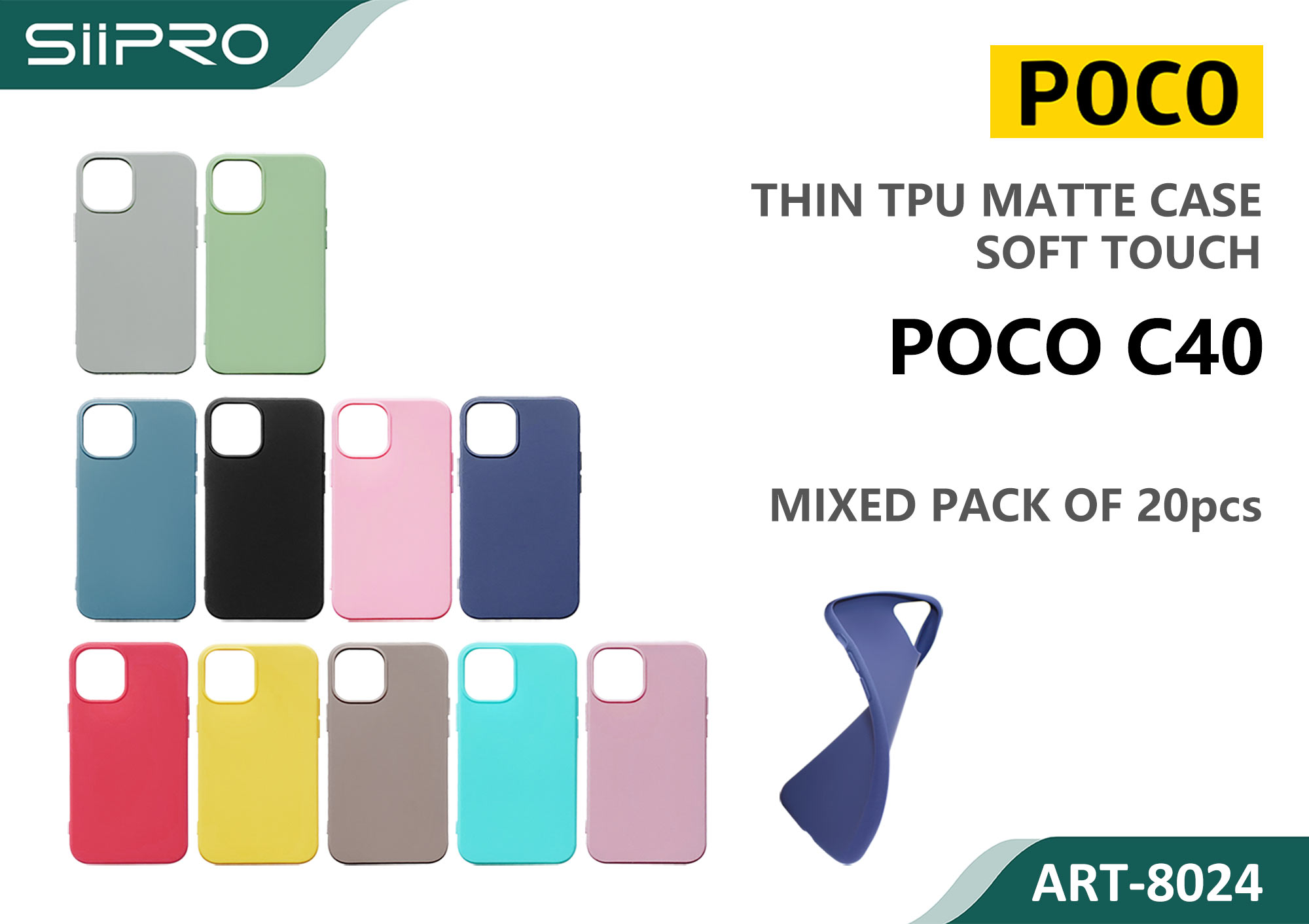 8024-POCOC40 MATTE CASE XIAOMI POCOC40 - immagine 1