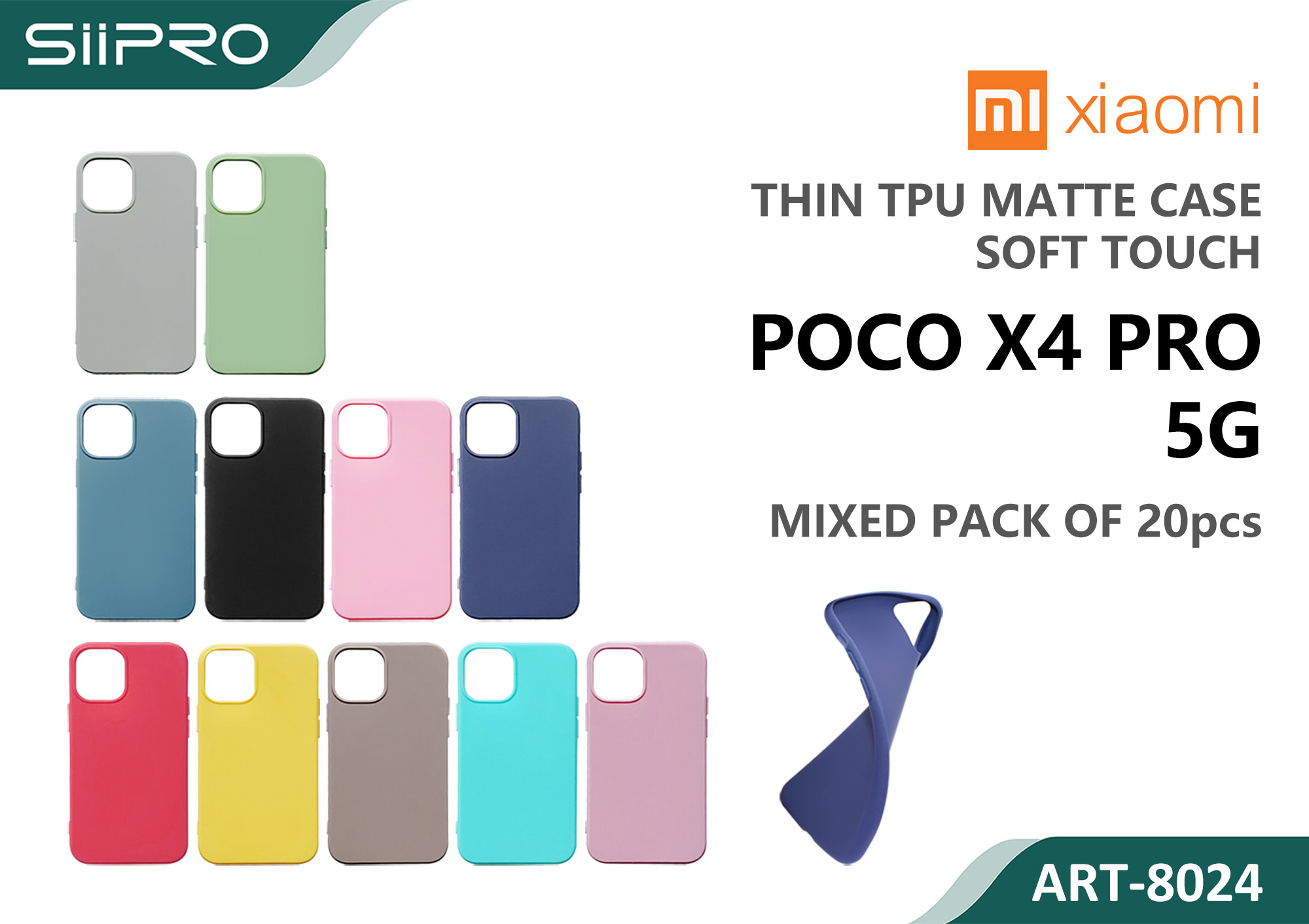 8024-POCOX4PRO-5G MATTE CASE XIAOMI POCOX4PRO-5G - immagine 1