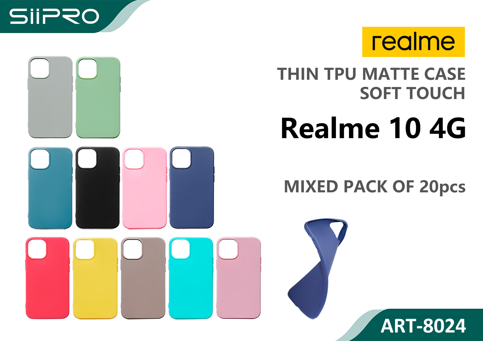 8024-REALME10-4G MATTE CASE REALME 10-4G - immagine 1