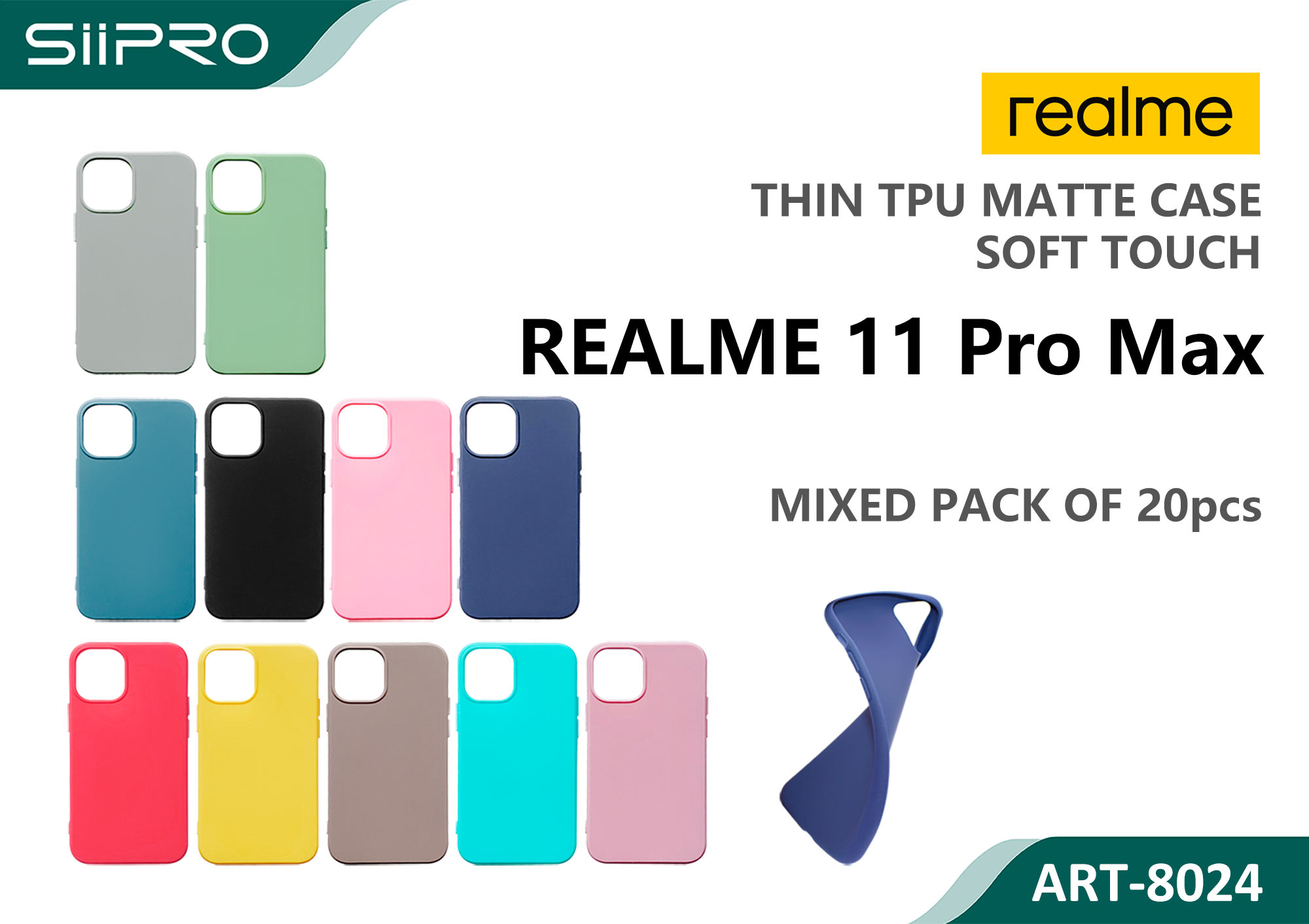8024-REALME11PROMAX MATTE CASE REALME 11PROMAX - immagine 1