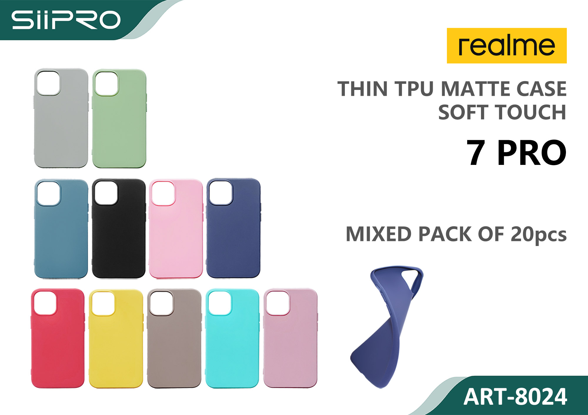 8024-REALME7PRO MATTE CASE REALME 7PRO - immagine 1
