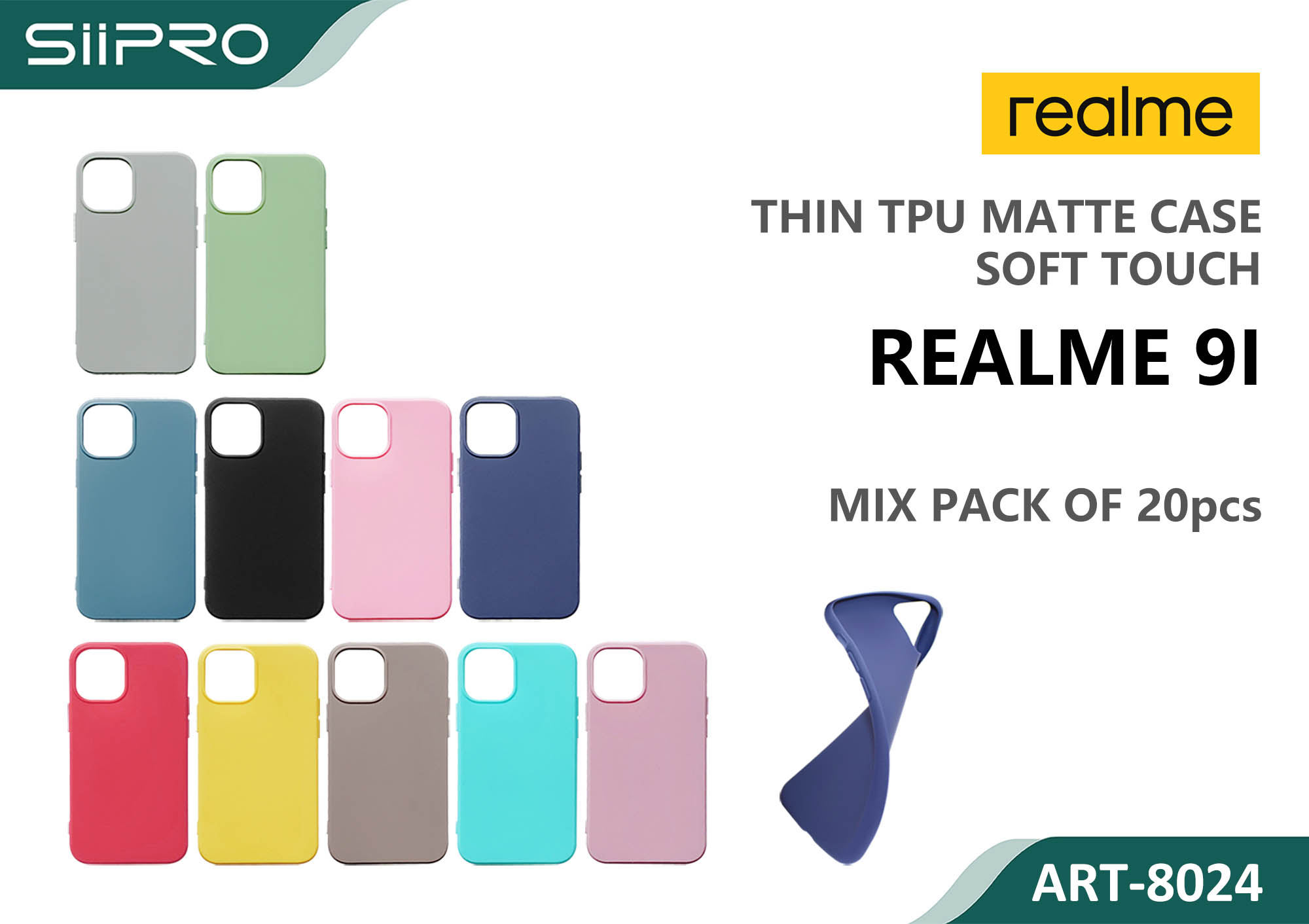 8024-REALME9I MATTE CASE REALME 9I - immagine 1