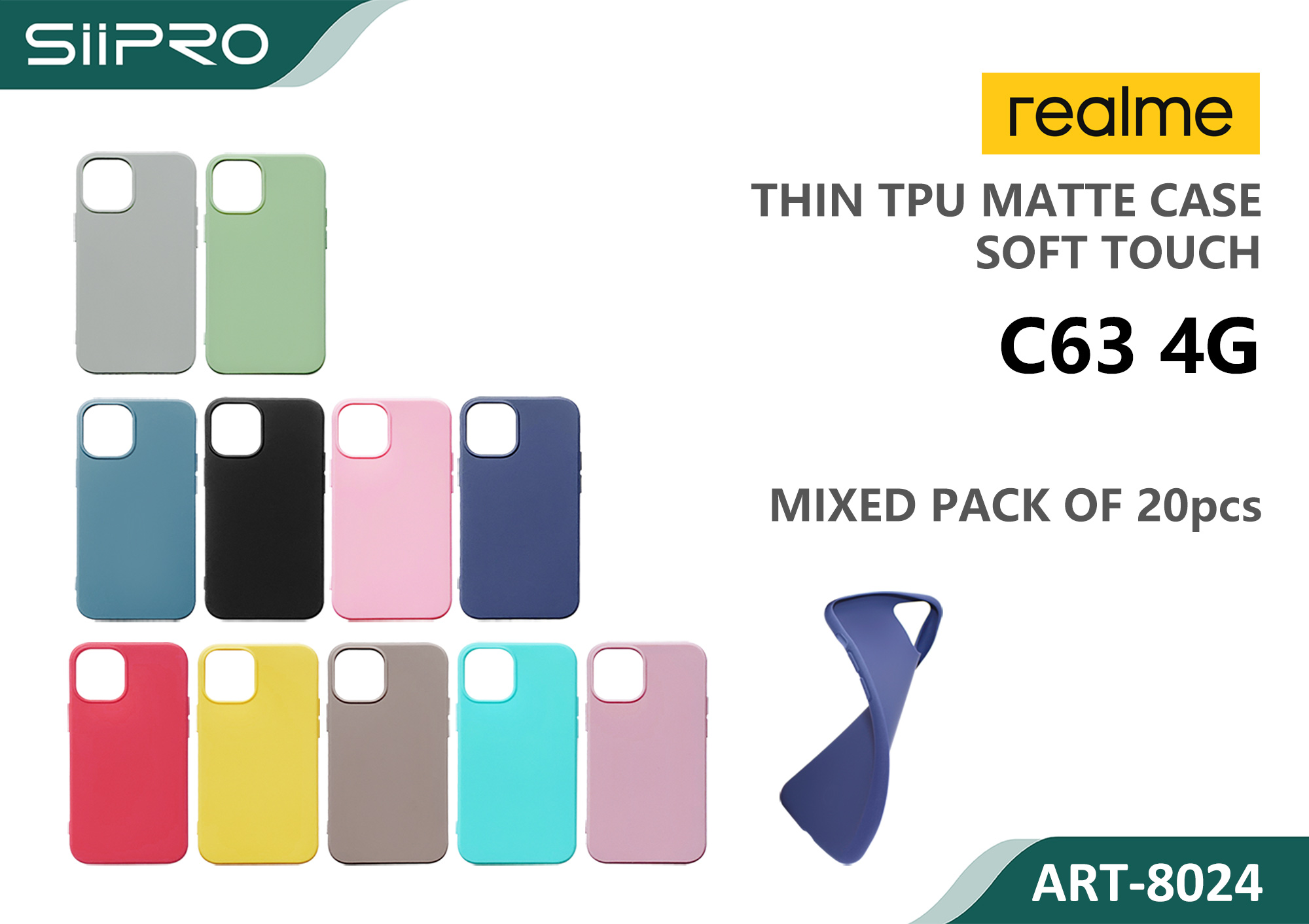 8024-REALMEC63-4G MATTE CASE REALME C63-4G - immagine 1