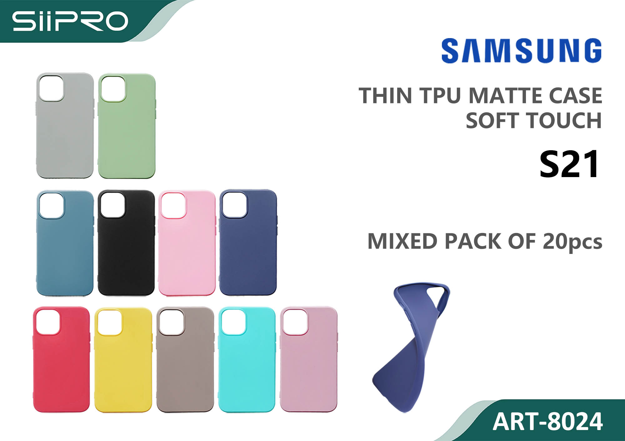 8024-S21 MATTE CASE SAMSUNG S21-S30 - immagine 1