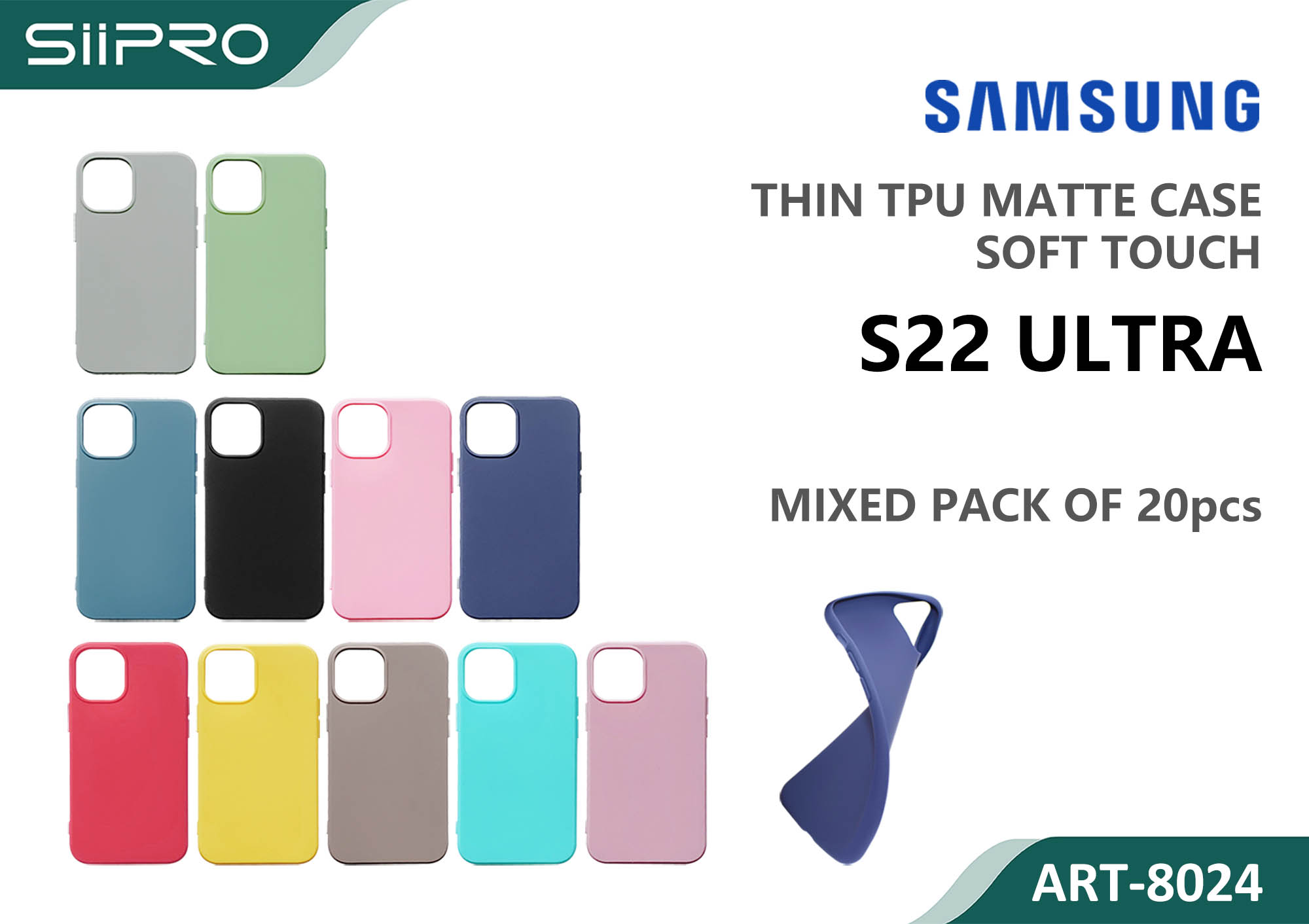8024-S22ULTRA MATTE CASE SAMSUNG S22ULTRA - immagine 1