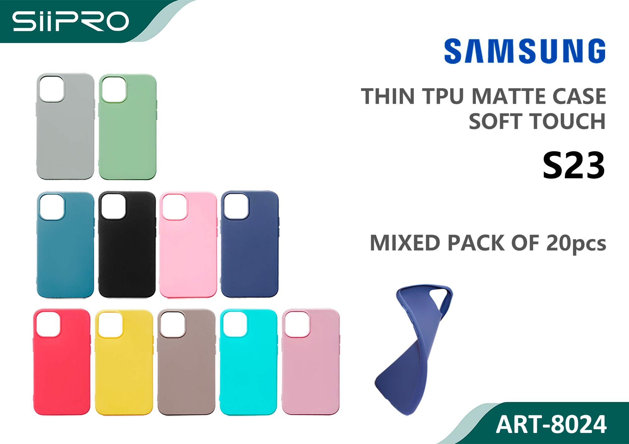 8024-S23 MATTE CASE SAMSUNG S23 - immagine 1