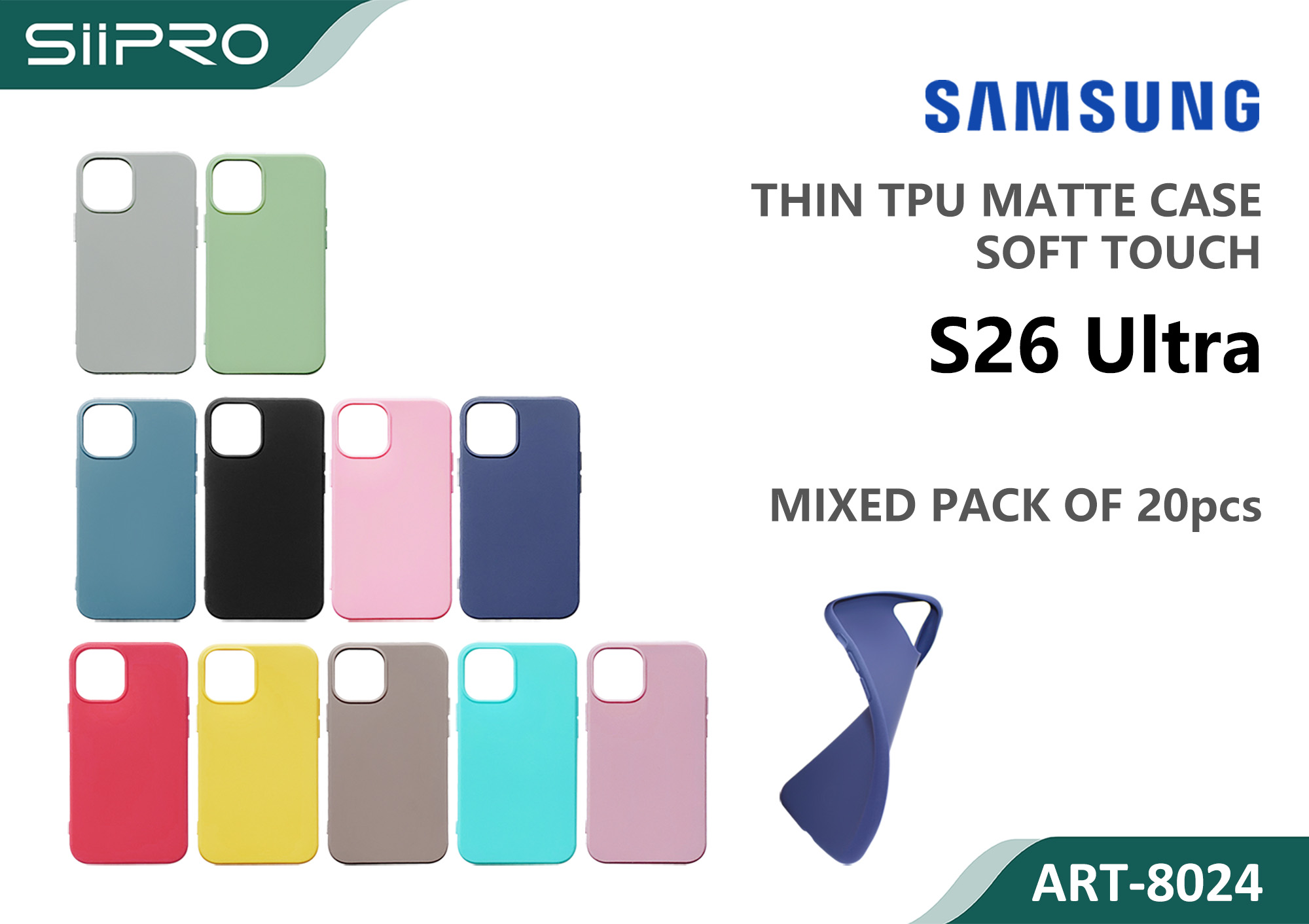 8024-S26ULTRA MATTE CASE SAMSUNG S26ULTRA - immagine 1