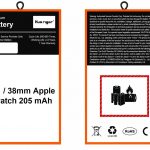 S1 / 38mm Apple watch 205 mAh