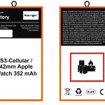 S3-Cellular / 42mm Apple Watch 352 mAh