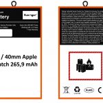S6 / 40mm Apple Watch 265,9 mAh