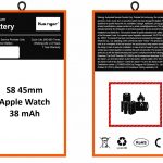 S8/ 45mm Apple Watch 38 mAh