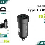 CARICATORE AUTO USB + PD 3.0A
