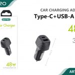 CARICATORE AUTO USB + PD 48W