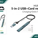 HUB USB 5-IN-2 USB 2.0 + USB 3.0