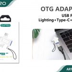 ADAPTER OTG USB-A TO LIGHTNING + TYPE-C + MICRO