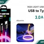 CAVO TYPE-C RGB LIGHT 3A